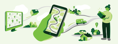 Illustration av Brings kundresa