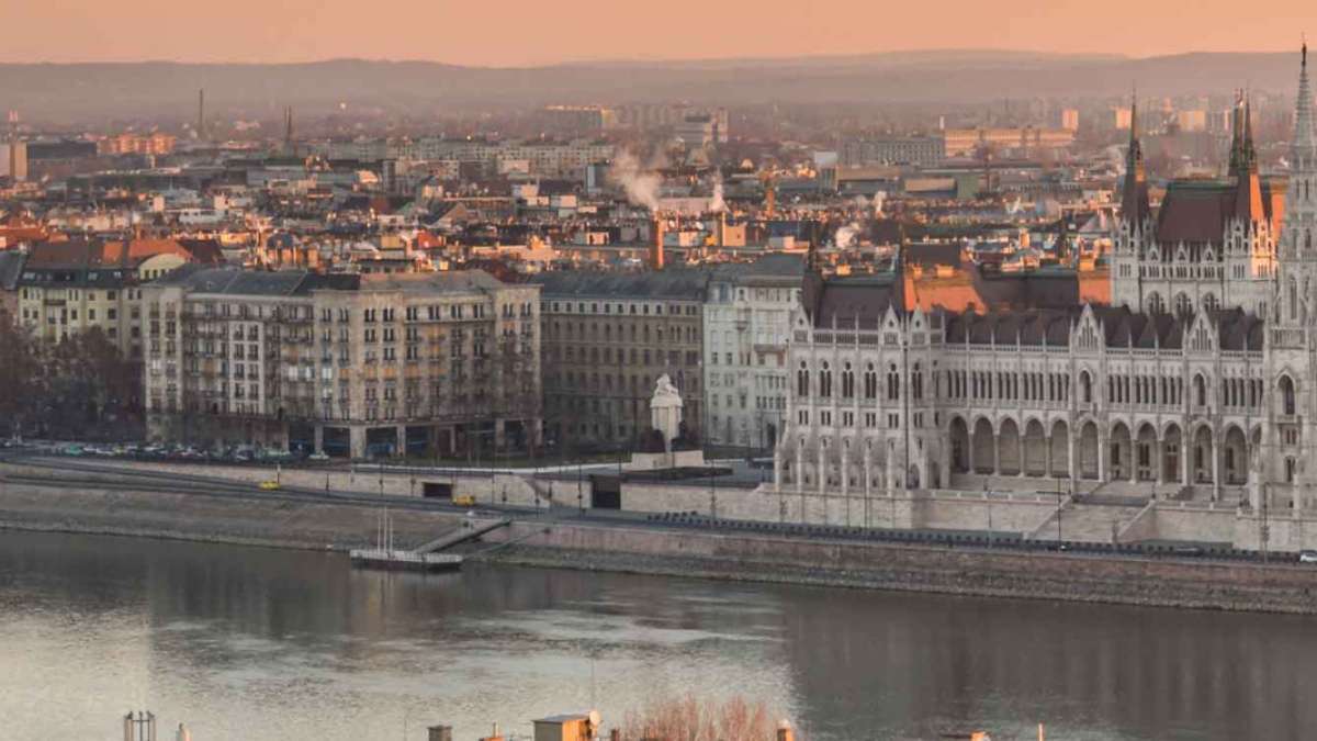 Hungarian Parliament Building in Budapest