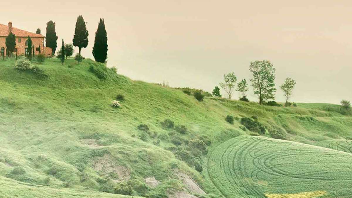 A farmhouse in Tuscany