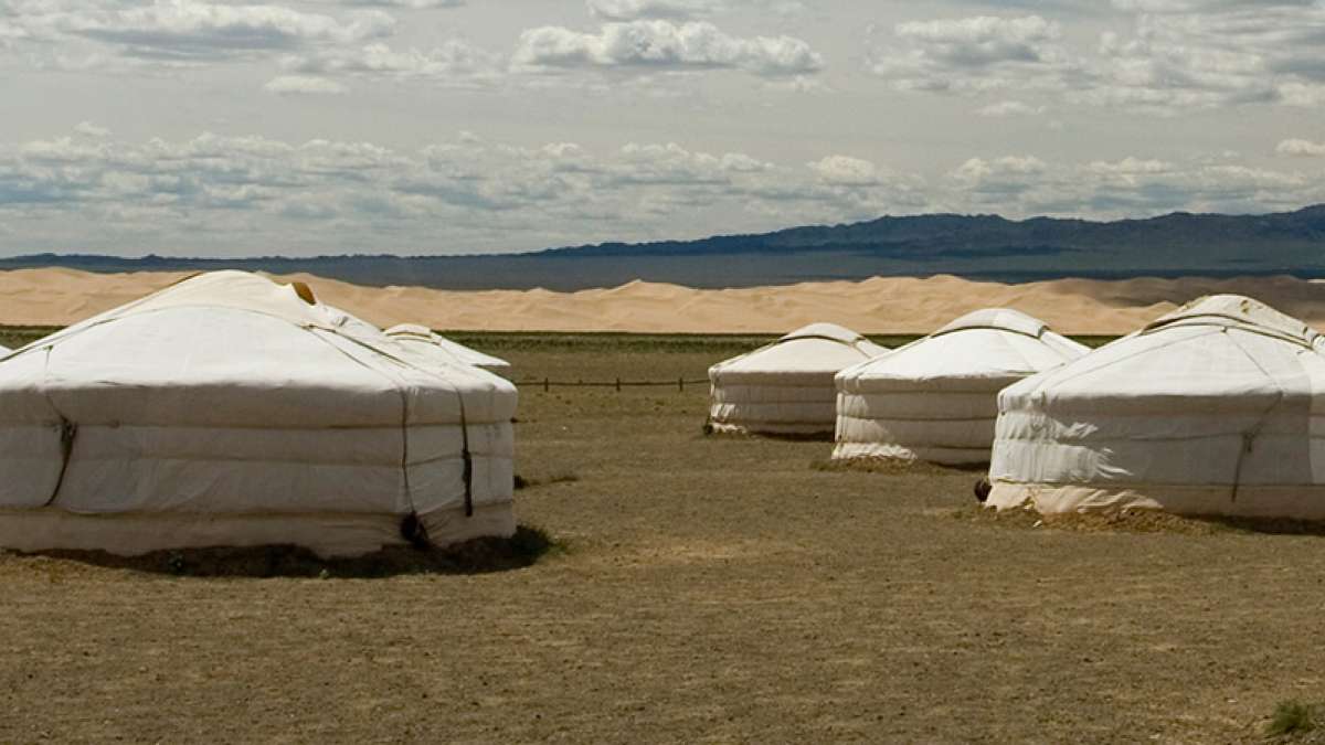 Mongolian tented houses