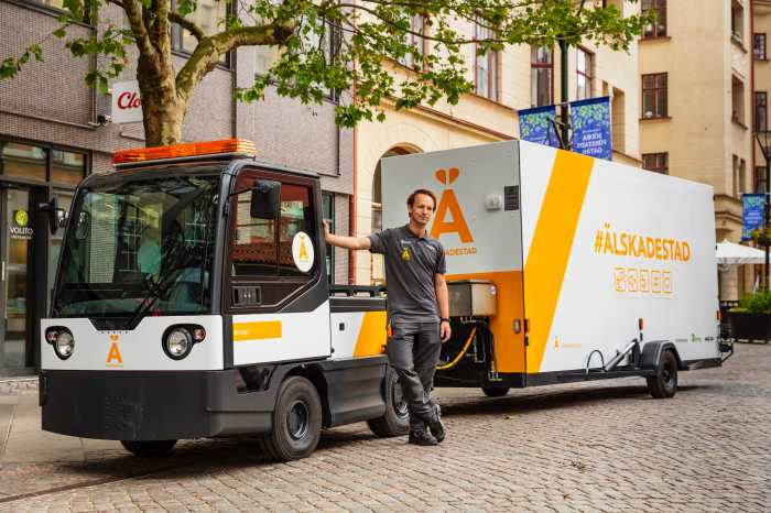 Fordon och chaufför från Älskade Stad