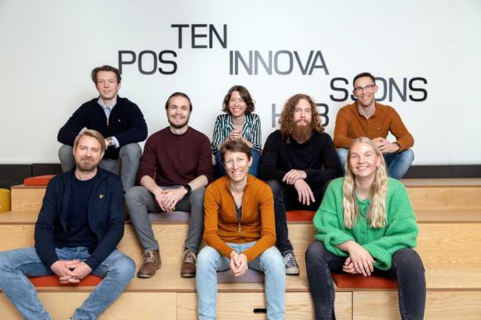 Detta glada gäng representerar avdelningen Framtidsteknologi.